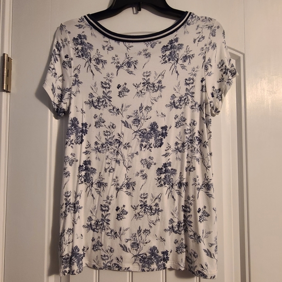 AE Soft and Sexy Floral Ringer Tee - Picture 2 of 3